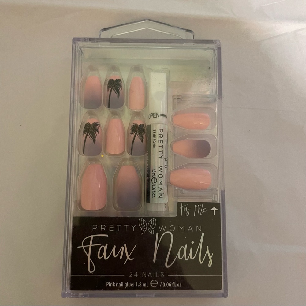 SOLD-Tropical palm tree 🌴 nails - Picture 1 of 6